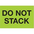 Box Partners 2 x 3 in. Do Not Stack LabelsFluorescent Green DL1619
